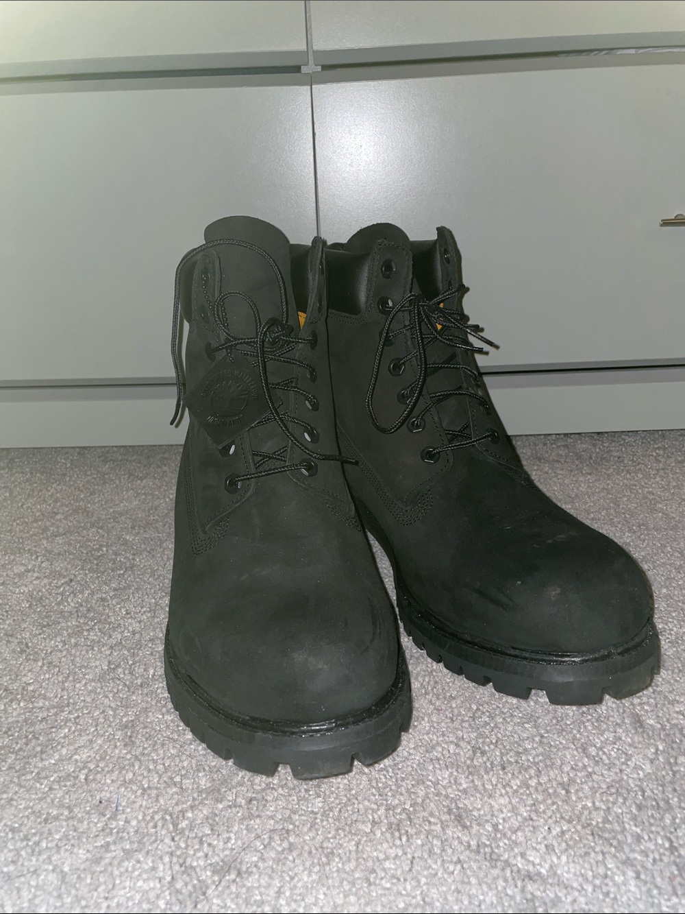 Timberland Black Rugged Lace-Up Boots